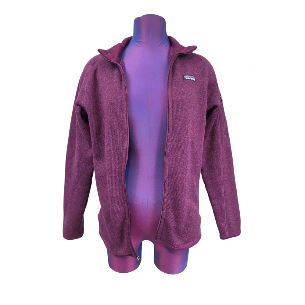 Patagonia Better Sweater Full Zip Jacket Purple Heather Knit Womens Medium - Picture 6 of 7